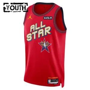 Dječji Dres Jordan Giannis Antetokounmpo All Star 2025 Swingman Crvena