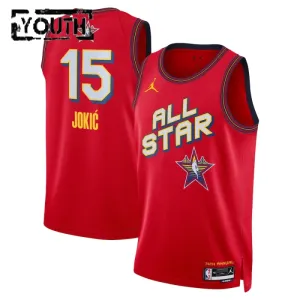 Dječji Dres Jordan Nikola Jokic All Star 2025 Swingman Crvena