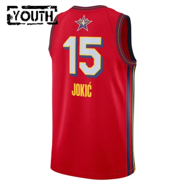 Dječji Dres Jordan Nikola Jokic All Star 2025 Swingman Crvena