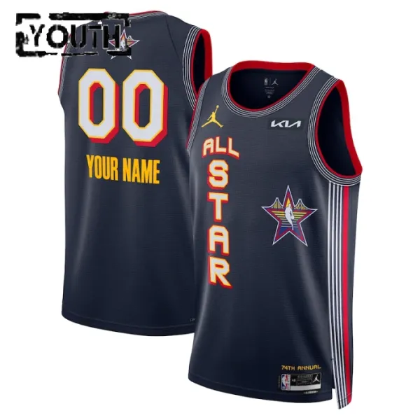 Dječji Dres Jordan Personalizacija All Star 2025 Swingman Navy