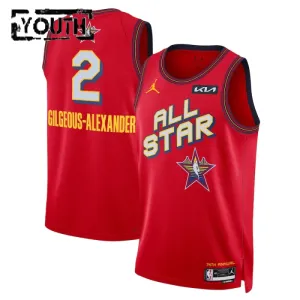 Dječji Dres Jordan Shai Gilgeous Alexander All Star 2025 Swingman Crvena