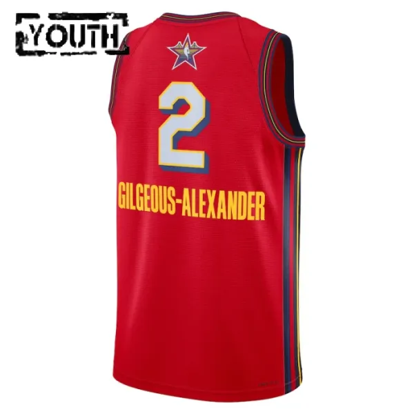 Dječji Dres Jordan Shai Gilgeous Alexander All Star 2025 Swingman Crvena