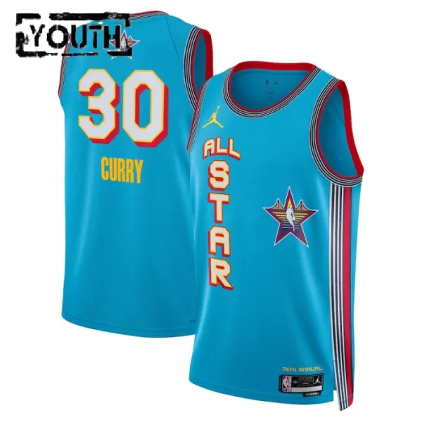 Dječji Dres Jordan Stephen Curry All Star 2025 Swingman Plava