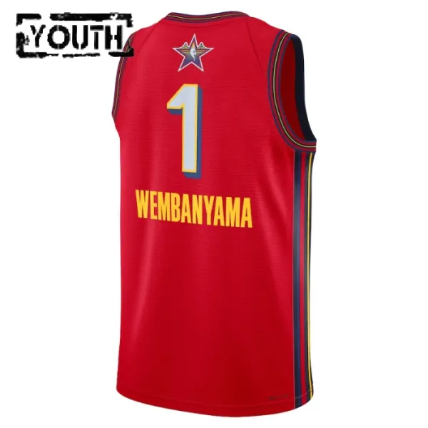 Dječji Dres Jordan Victor Wembanyama All Star 2025 Swingman Crvena