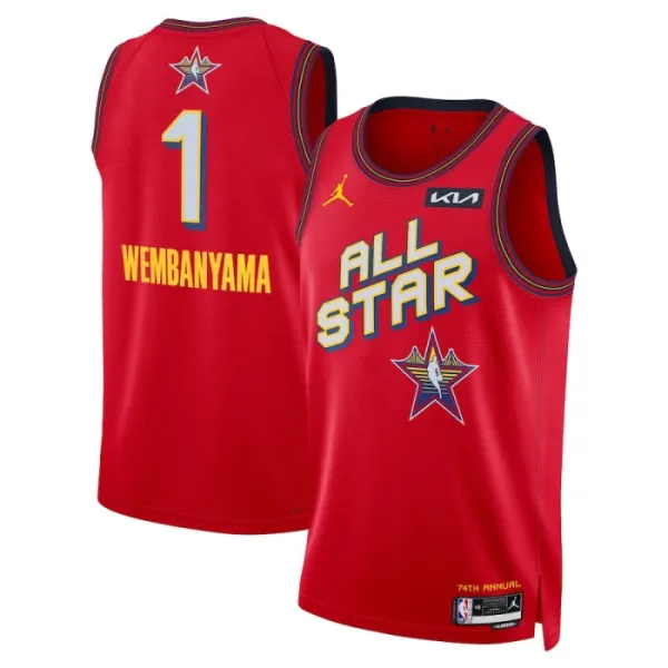Muški Dres Jordan Victor Wembanyama All Star 2025 Swingman Crvena