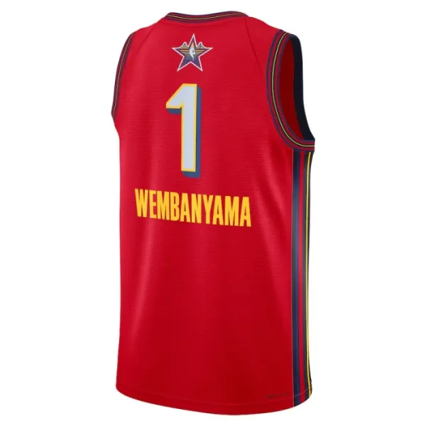 Muški Dres Jordan Victor Wembanyama All Star 2025 Swingman Crvena