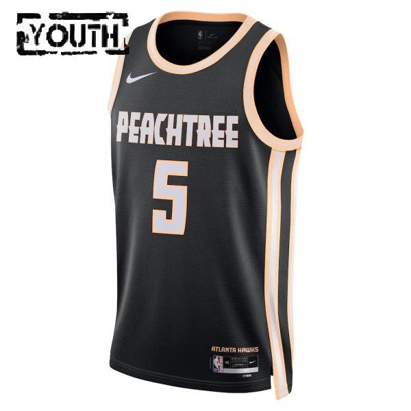 Nike Dječji Dres Atlanta Hawks Dyson Daniels City Edition 2025/26 Swingman Crna