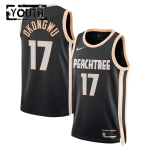 Nike Dječji Dres Atlanta Hawks Onyeka Okongwu City Edition 2025/26 Swingman Crna