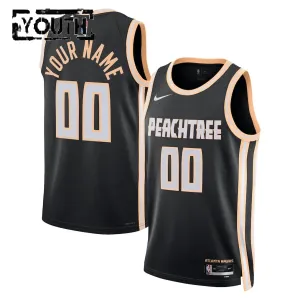 Nike Dječji Dres Atlanta Hawks Personalizacija City Edition 2025/26 Swingman Crna