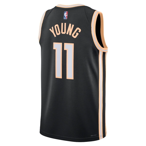 Nike Muški Dres Atlanta Hawks Trae Young City Edition 2025/26 Swingman Crna