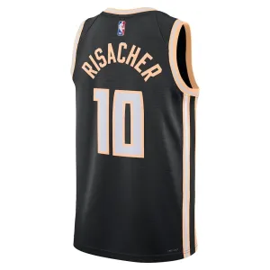 Nike Muški Dres Atlanta Hawks Zaccharie Risacher City Edition 2025/26 Swingman Crna