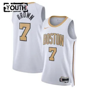 Nike Dječji Dres Boston Celtics Jaylen Brown City Edition 2025/26 Swingman Bijela