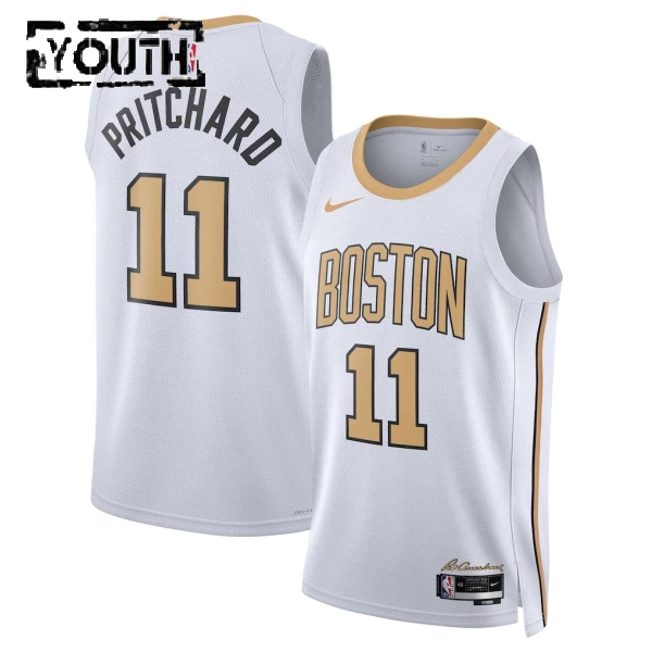 Nike Dječji Dres Boston Celtics Payton Pritchard City Edition 2025/26 Swingman Bijela
