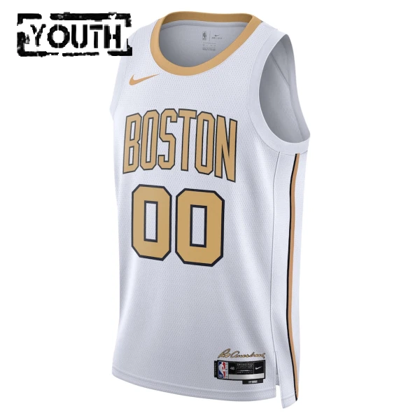 Nike Dječji Dres Boston Celtics Personalizacija City Edition 2025/26 Swingman Bijela