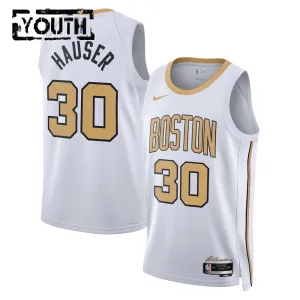 Nike Dječji Dres Boston Celtics Sam Hauser City Edition 2025/26 Swingman Bijela