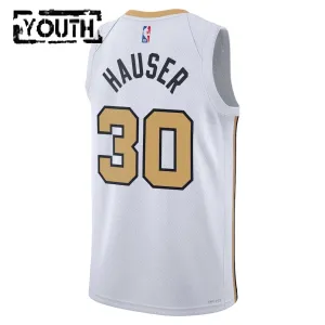 Nike Dječji Dres Boston Celtics Sam Hauser City Edition 2025/26 Swingman Bijela