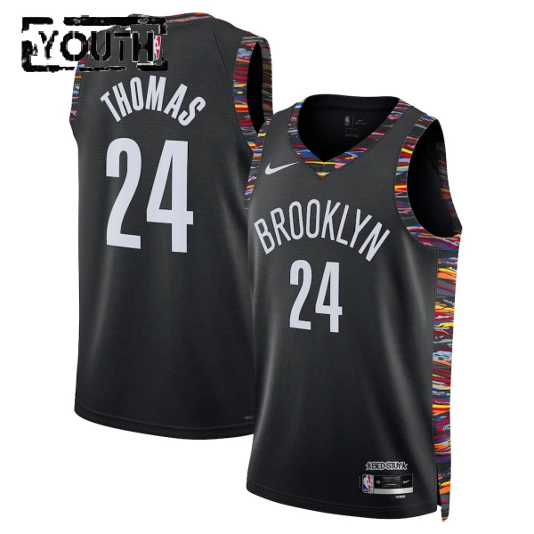 Nike Dječji Dres Brooklyn Nets Cam Thomas City Edition 2025/26 Swingman Crna