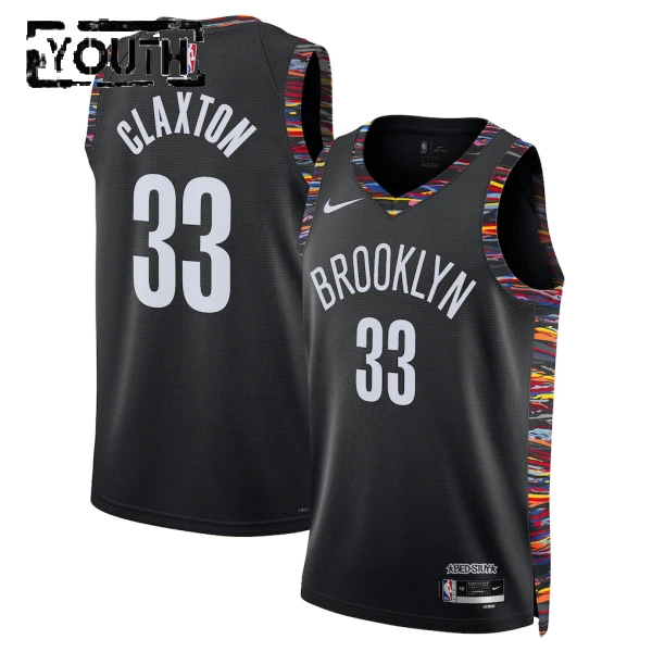 Nike Dječji Dres Brooklyn Nets Nic Claxton City Edition 2025/26 Swingman Crna