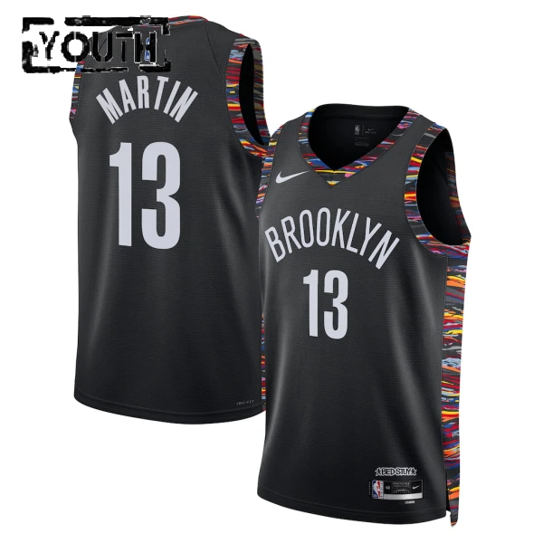 Nike Dječji Dres Brooklyn Nets Tyrese Martin City Edition 2025/26 Swingman Crna