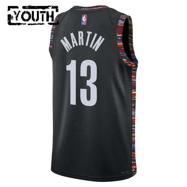Nike Dječji Dres Brooklyn Nets Tyrese Martin City Edition 2025/26 Swingman Crna