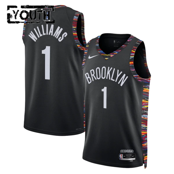 Nike Dječji Dres Brooklyn Nets Ziaire Williams City Edition 2025/26 Swingman Crna