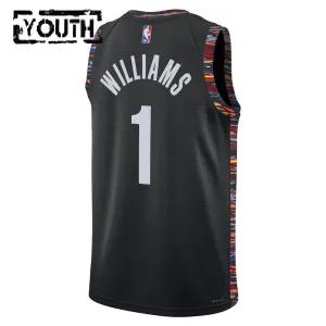 Nike Dječji Dres Brooklyn Nets Ziaire Williams City Edition 2025/26 Swingman Crna