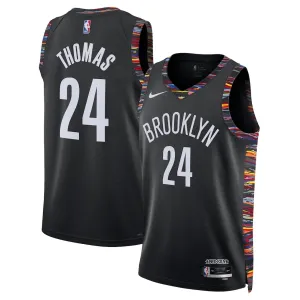 Nike Muški Dres Brooklyn Nets Cam Thomas City Edition 2025/26 Swingman Crna