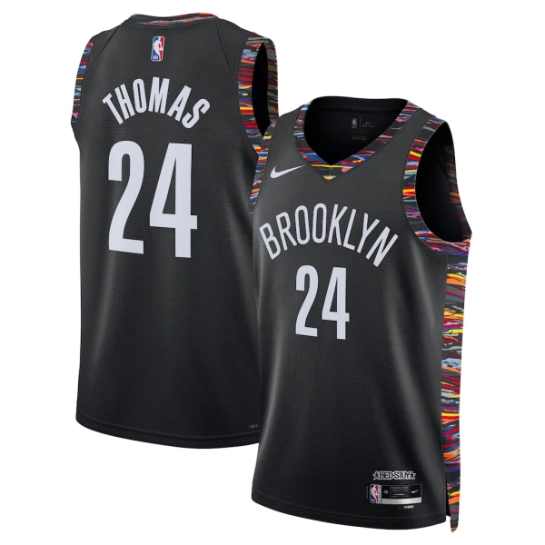 Nike Muški Dres Brooklyn Nets Cam Thomas City Edition 2025/26 Swingman Crna