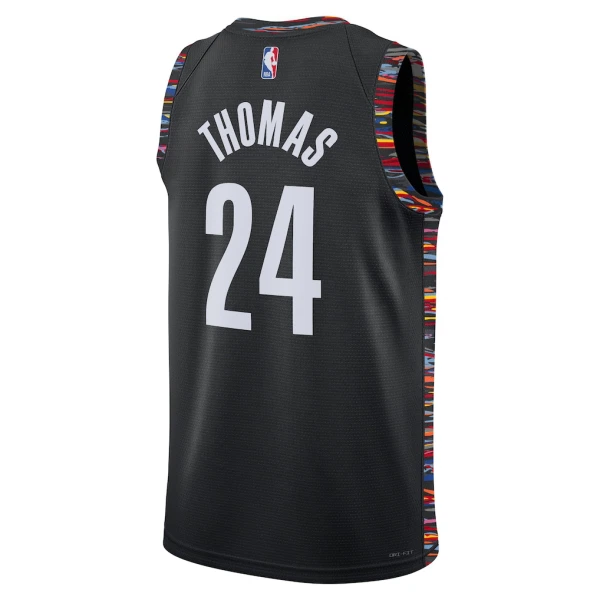 Nike Muški Dres Brooklyn Nets Cam Thomas City Edition 2025/26 Swingman Crna