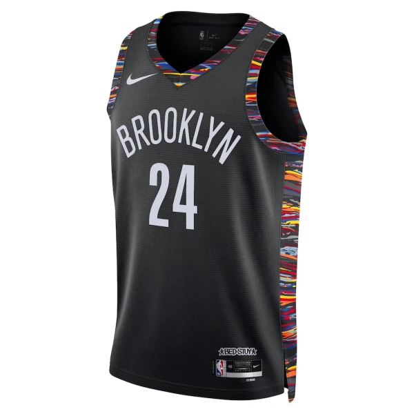 Nike Muški Dres Brooklyn Nets Cam Thomas City Edition 2025/26 Swingman Crna
