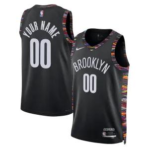 Nike Muški Dres Brooklyn Nets Personalizacija City Edition 2025/26 Swingman Crna