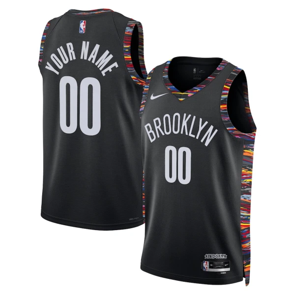 Nike Muški Dres Brooklyn Nets Personalizacija City Edition 2025/26 Swingman Crna