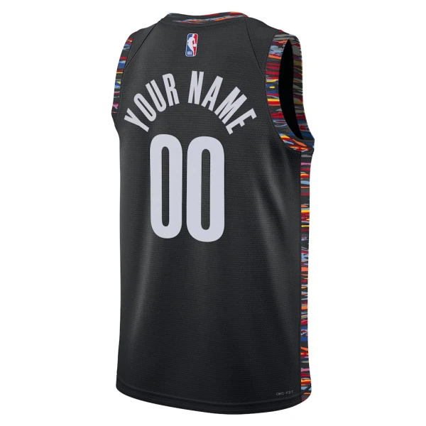 Nike Muški Dres Brooklyn Nets Personalizacija City Edition 2025/26 Swingman Crna
