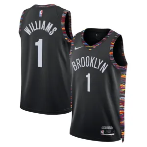 Nike Muški Dres Brooklyn Nets Ziaire Williams City Edition 2025/26 Swingman Crna