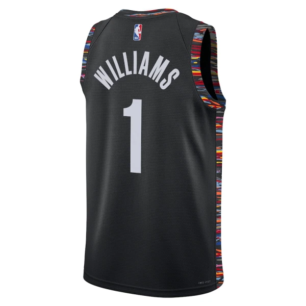 Nike Muški Dres Brooklyn Nets Ziaire Williams City Edition 2025/26 Swingman Crna