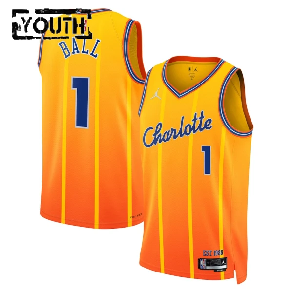 Dječji Dres Charlotte Hornets Jordan Lamelo Ball City Edition 2025/26 Swingman Zlato