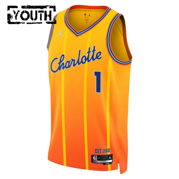 Dječji Dres Charlotte Hornets Jordan Lamelo Ball City Edition 2025/26 Swingman Zlato