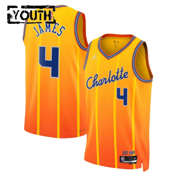 Dječji Dres Charlotte Hornets Jordan Sion James City Edition 2025/26 Swingman Zlato
