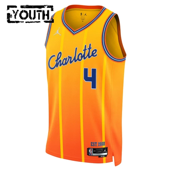 Dječji Dres Charlotte Hornets Jordan Sion James City Edition 2025/26 Swingman Zlato