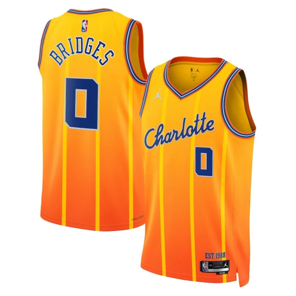 Muški Dres Charlotte Hornets Jordan Miles Bridges City Edition 2025/26 Swingman Zlato Muški Dres Charlotte Hornets Jordan Miles Bridges City Edition 2025/26 Swingman Zlato