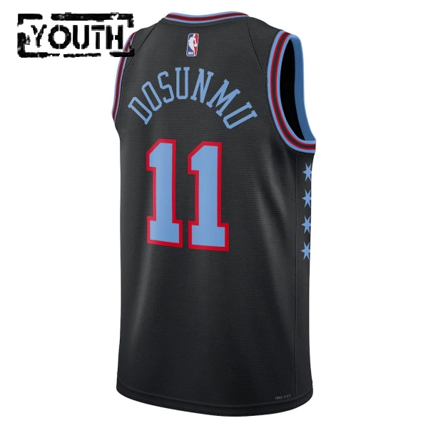 Nike Dječji Dres Chicago Bulls Ayo Dosunmu City Edition 2025/26 Swingman Crna