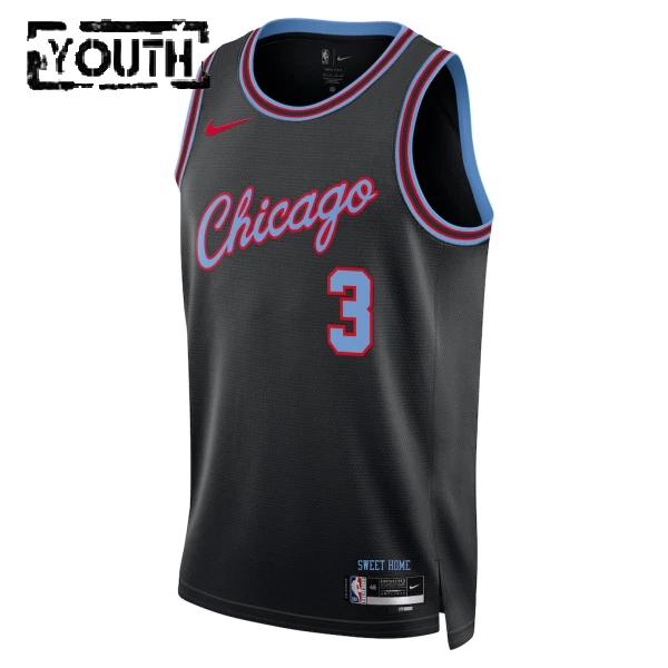 Nike Dječji Dres Chicago Bulls Josh Giddey City Edition 2025/26 Swingman Crna