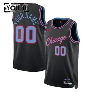 Nike Dječji Dres Chicago Bulls Personalizacija City Edition 2025/26 Swingman Crna