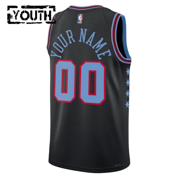 Nike Dječji Dres Chicago Bulls Personalizacija City Edition 2025/26 Swingman Crna