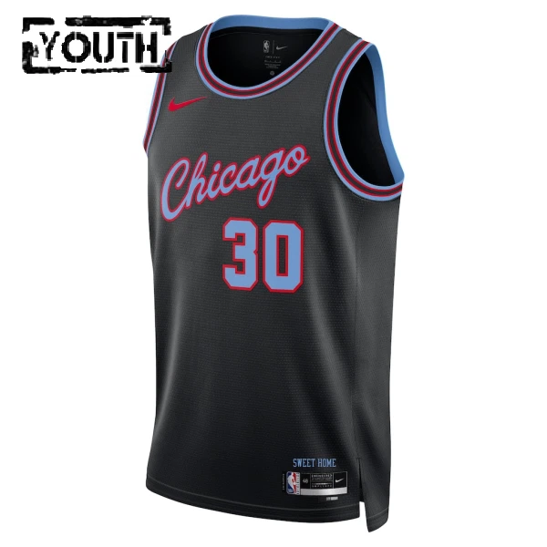 Nike Dječji Dres Chicago Bulls Tre Jones City Edition 2025/26 Swingman Crna
