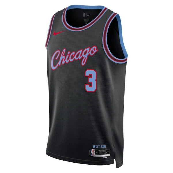 Nike Muški Dres Chicago Bulls Josh Giddey City Edition 2025/26 Swingman Crna