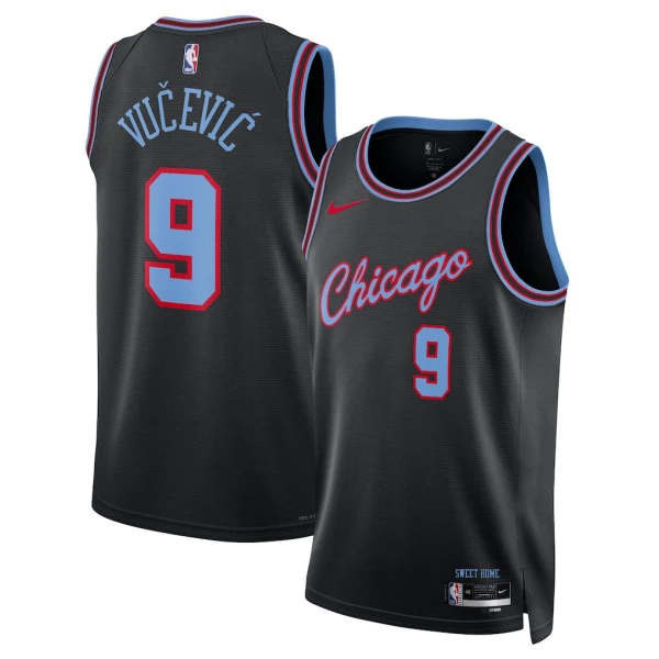 Nike Muški Dres Chicago Bulls Nikola Vucevic City Edition 2025/26 Swingman Crna