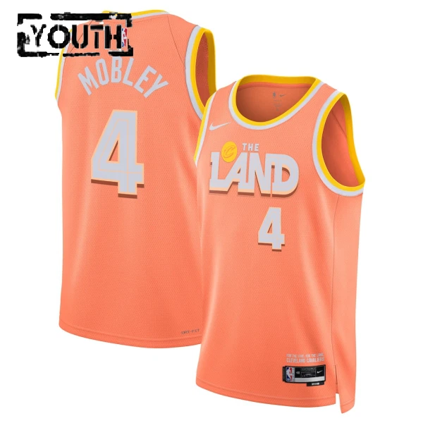 Nike Dječji Dres Cleveland Cavaliers Evan Mobley City Edition 2025/26 Swingman NarančAsto