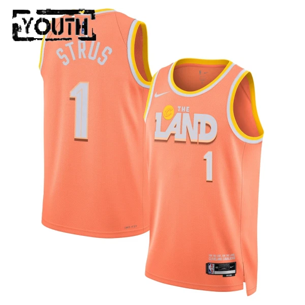 Nike Dječji Dres Cleveland Cavaliers Max Strus City Edition 2025/26 Swingman NarančAsto