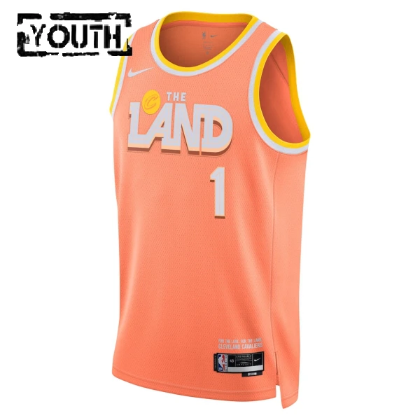 Nike Dječji Dres Cleveland Cavaliers Max Strus City Edition 2025/26 Swingman NarančAsto